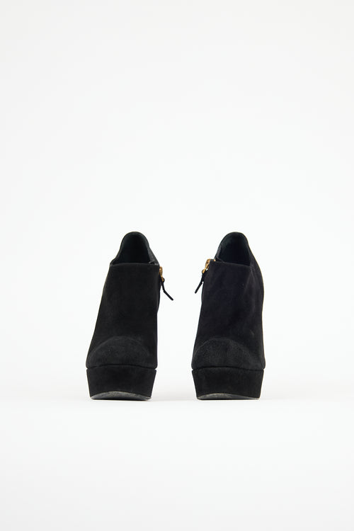 Saint Laurent Suede Palais Heel
