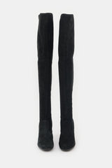 Saint Laurent Suede Thigh Boot