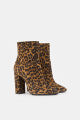Saint Laurent Printed Suede Lou Ankle Boot