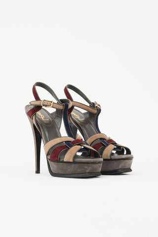 Saint Laurent Suede Tribute Sandal