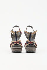 Saint Laurent Suede Tribute Sandal