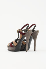 Saint Laurent Suede Tribute Sandal