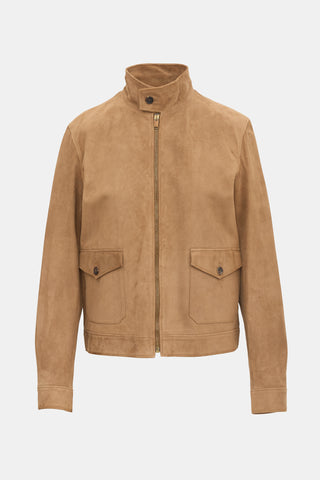 Saint Laurent Suede Zip Jacket