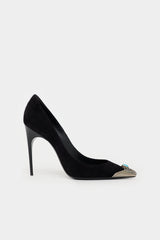 Saint Laurent Suede Zoe Western Pump