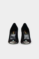 Saint Laurent Suede Zoe Western Pump