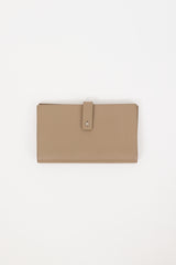 Saint Laurent Taupe Leather Sac Du Jour Bifold Wallet