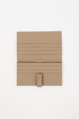 Saint Laurent Taupe Leather Sac Du Jour Bifold Wallet