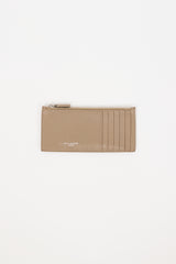 Saint Laurent Taupe Leather Sac Du Jour Bifold Wallet