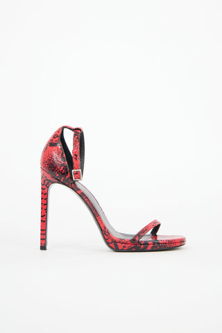 Saint Laurent Textured Jane Sandal