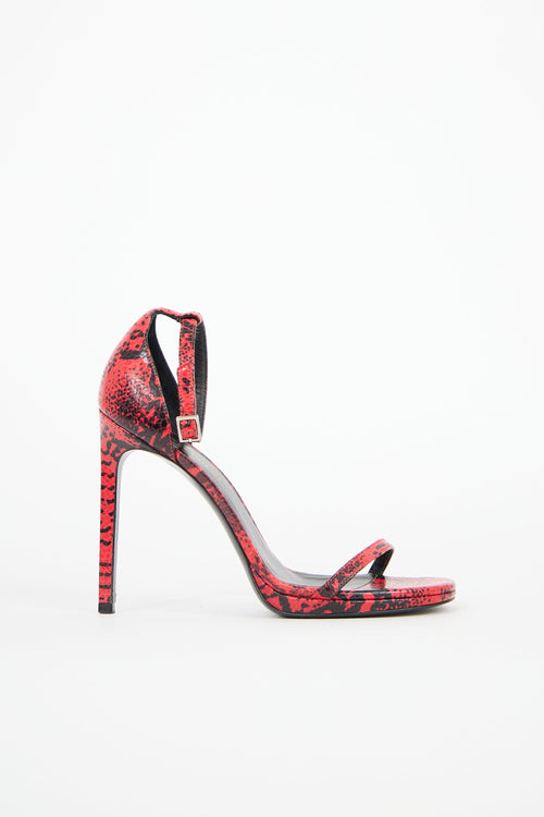 Saint Laurent Textured Jane Sandal