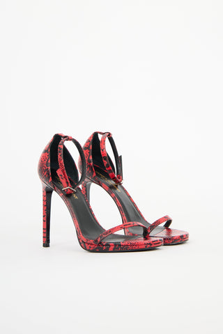 Saint Laurent Textured Jane Sandal