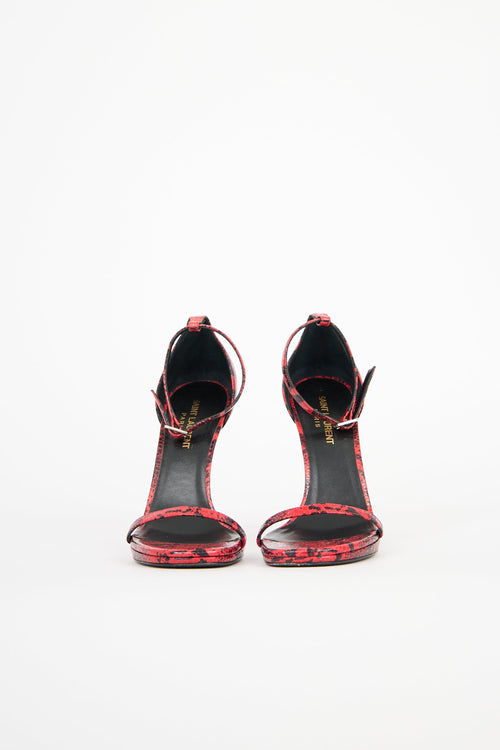 Saint Laurent Textured Jane Sandal