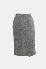 Saint Laurent C. 1980s Tweed Co-Ord Set