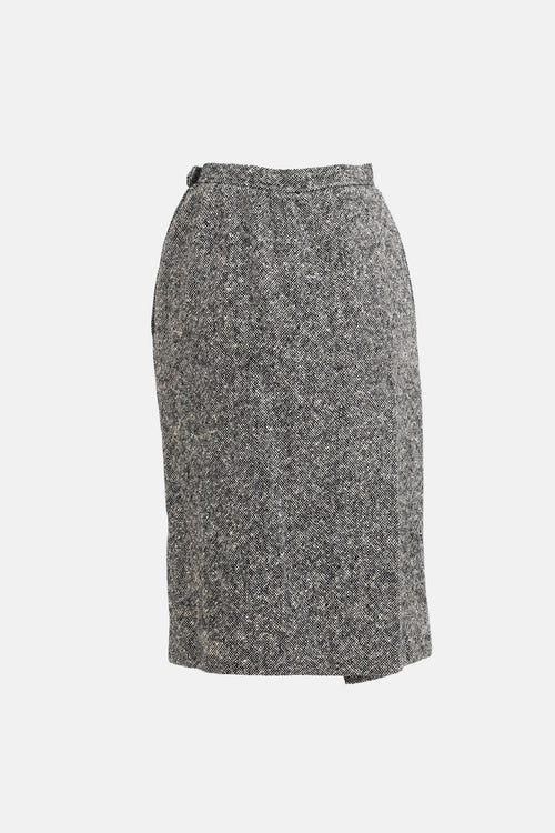 Saint Laurent C. 1980s Tweed Co-Ord Set