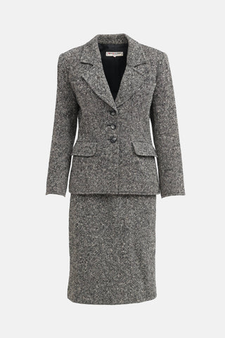 Saint Laurent C. 1980s Tweed Co-Ord Set