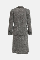 Saint Laurent C. 1980s Tweed Co-Ord Set