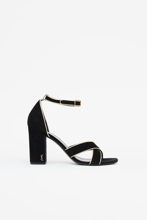 Saint Laurent Velvet Sandal