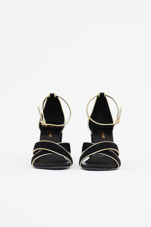 Saint Laurent Velvet Sandal
