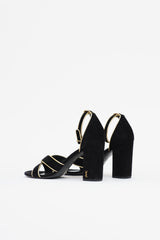 Saint Laurent Velvet Sandal