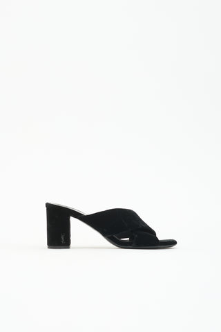 Saint Laurent Velvet Loulou Mule