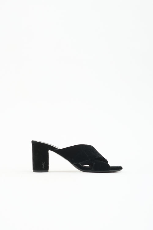 Saint Laurent Velvet Loulou Mule