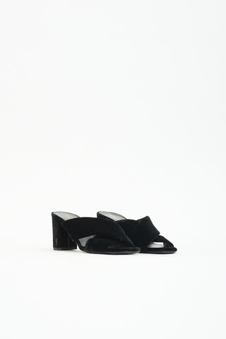 Saint Laurent Velvet Loulou Mule