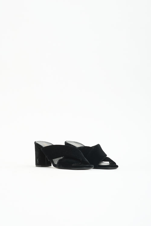 Saint Laurent Velvet Loulou Mule