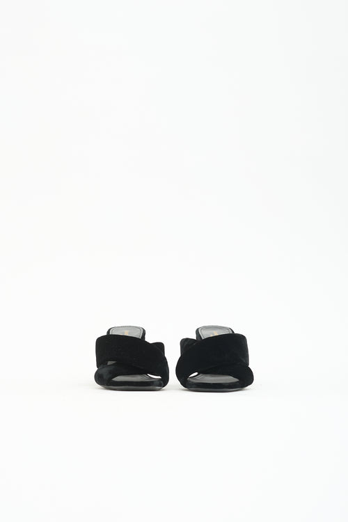 Saint Laurent Velvet Loulou Mule