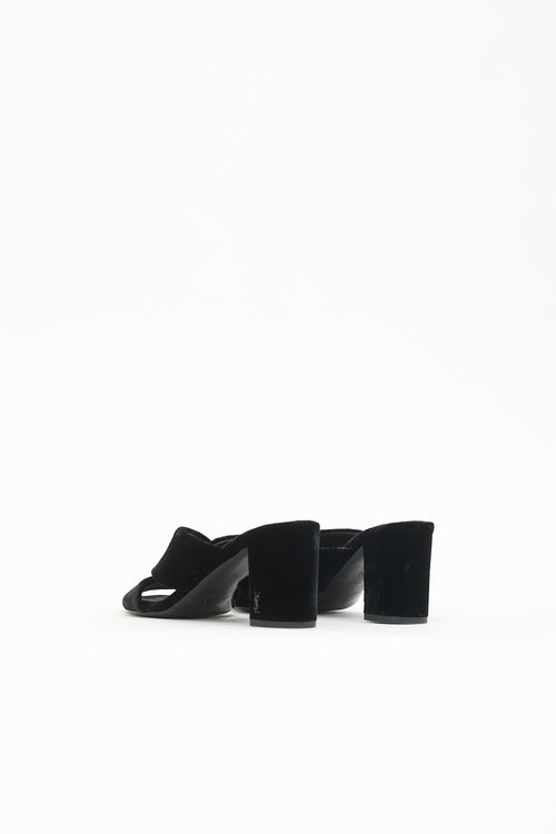 Saint Laurent Velvet Loulou Mule