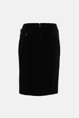 Saint Laurent Velvet Pencil Skirt