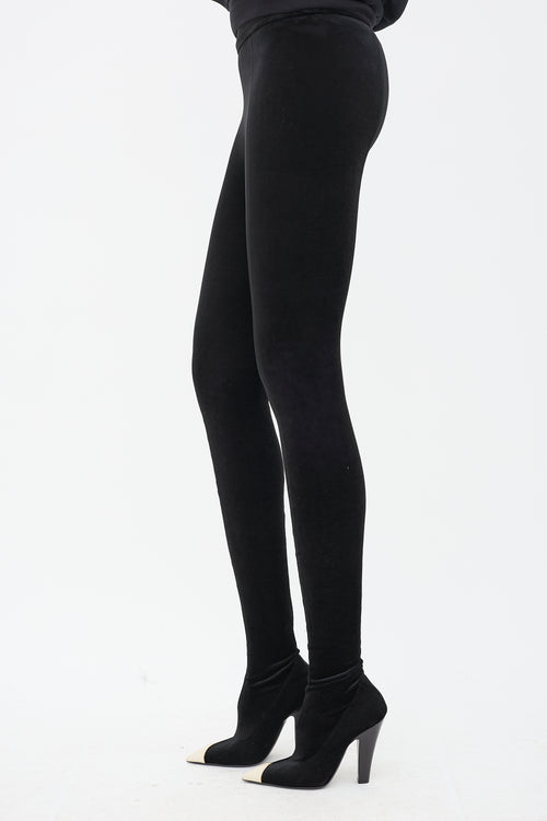 Saint Laurent Velvet Phantom Pantaboot Trouser