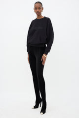 Saint Laurent Velvet Phantom Pantaboot Trouser
