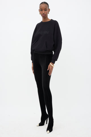 Saint Laurent Velvet Phantom Pantaboot Trouser