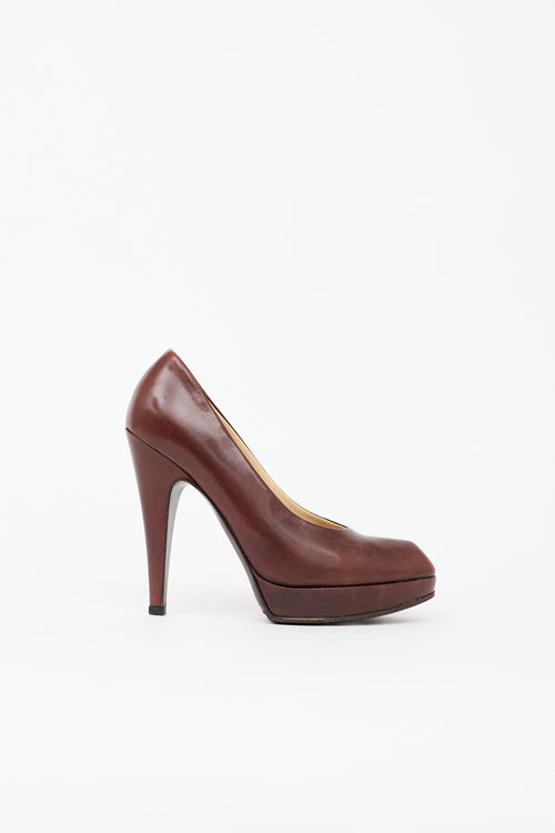 Saint Laurent Vintage Leather Pointed Pump