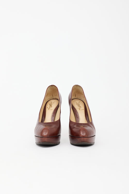 Saint Laurent Vintage Leather Pointed Pump