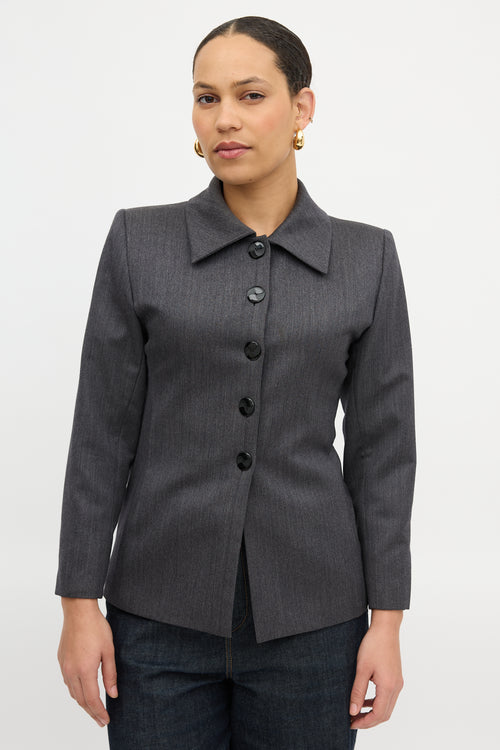 Saint Laurent Vintage Wide Collar Blazer