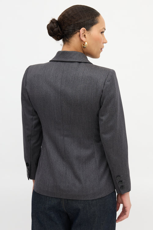 Saint Laurent Vintage Wide Collar Blazer