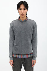 Saint Laurent Washed Logo Sweatshirt