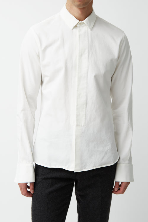Saint Laurent White Oxford Cloth Shirt