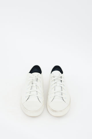 Saint Laurent White Leather Bedford Low Sneaker