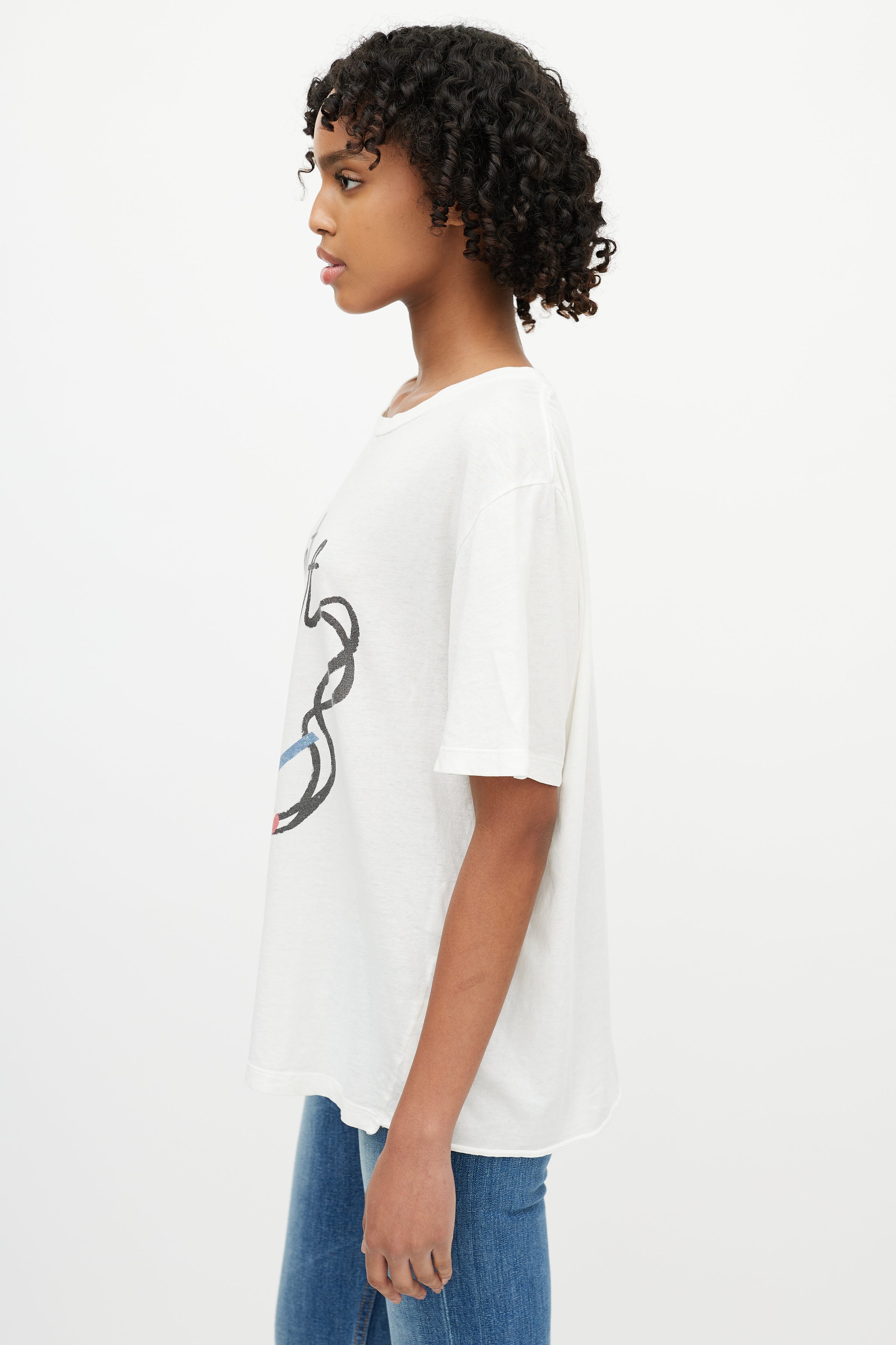 Saint Laurent // White Logo No Smoking T-Shirt – VSP Consignment