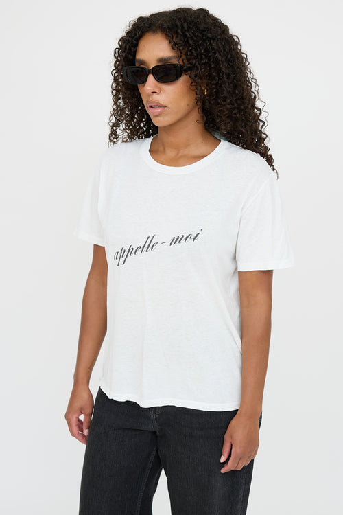 Saint Laurent Script Graphic T-Shirt