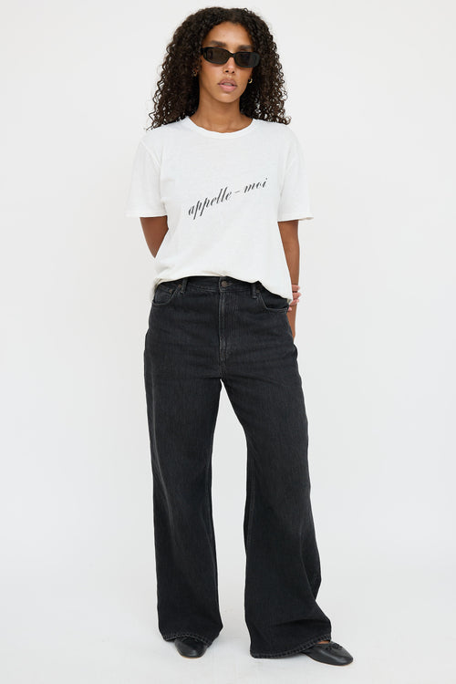 Saint Laurent Script Graphic T-Shirt