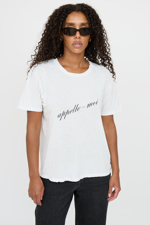 Saint Laurent Script Graphic T-Shirt