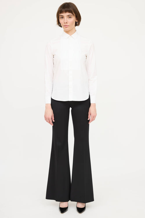 Saint LaurentPleated Tuxedo Shirt
