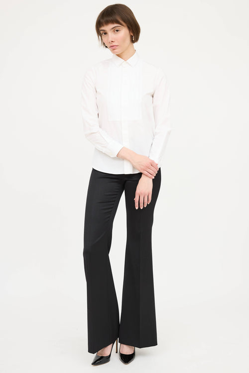 Saint LaurentPleated Tuxedo Shirt