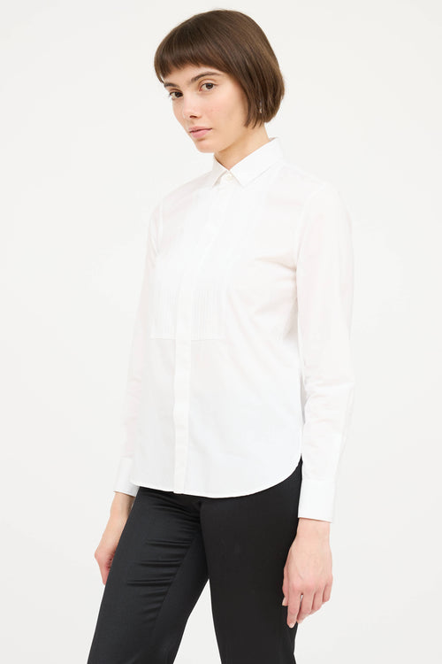 Saint LaurentPleated Tuxedo Shirt