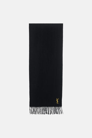 Saint Laurent Wool Cassandre Logo Scarf