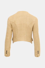 Saint Laurent Cropped Asymmetrical Jacket