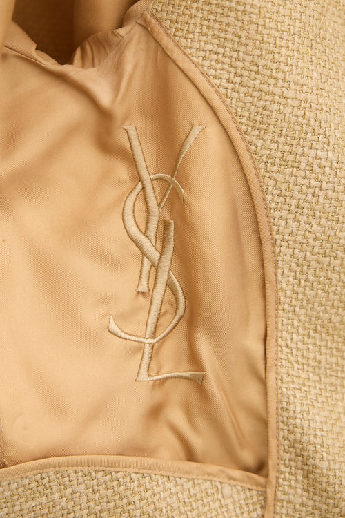 Saint Laurent Cropped Asymmetrical Jacket
